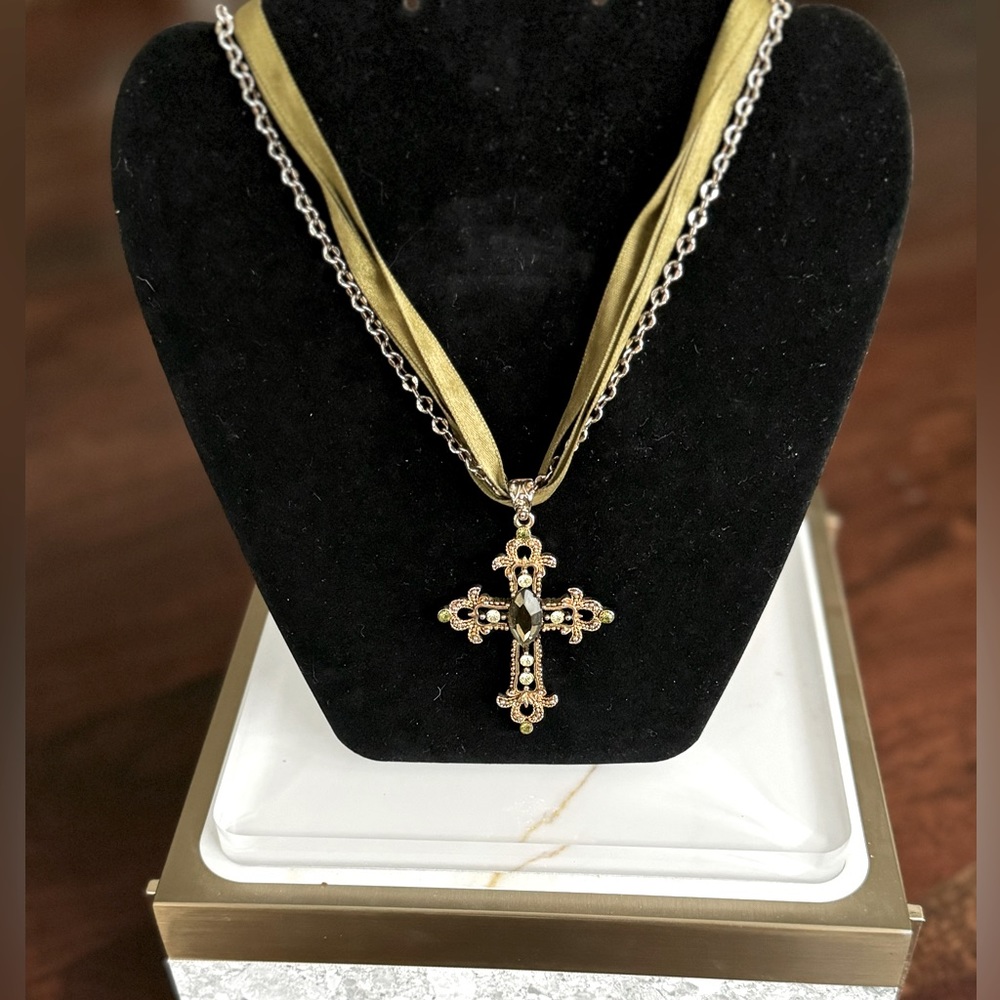 Cookie Lee cross necklace